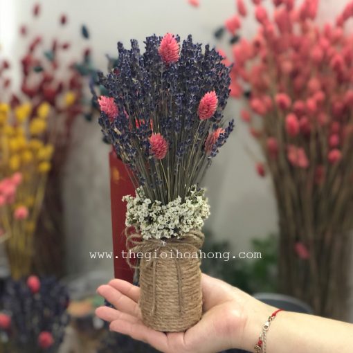 Bình hoa oải hương - lavender L0038