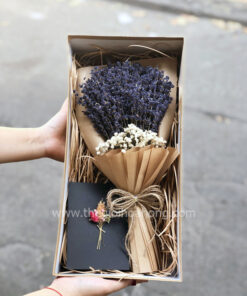 Hộp hoa lavender oải hương khô - Lucky Love