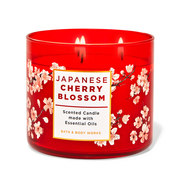 Nến thơm Bath And Body Works JAPANESE CHERRY BLOSSOM 3-WICK CANDLE