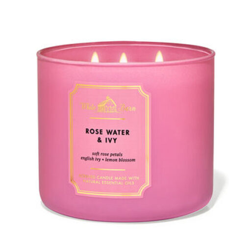 Nến thơm Bath And Body Works ROSE WATER & IVY 3-WICK CANDLE