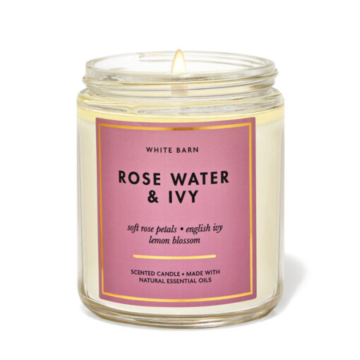 Nến thơm ROSE WATER & IVY SINGLE WICK CANDLE
